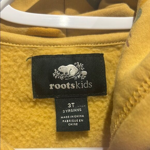 Roots toddler size 3t Yellow Zip-Up Hoodie - Picture 2 of 4
